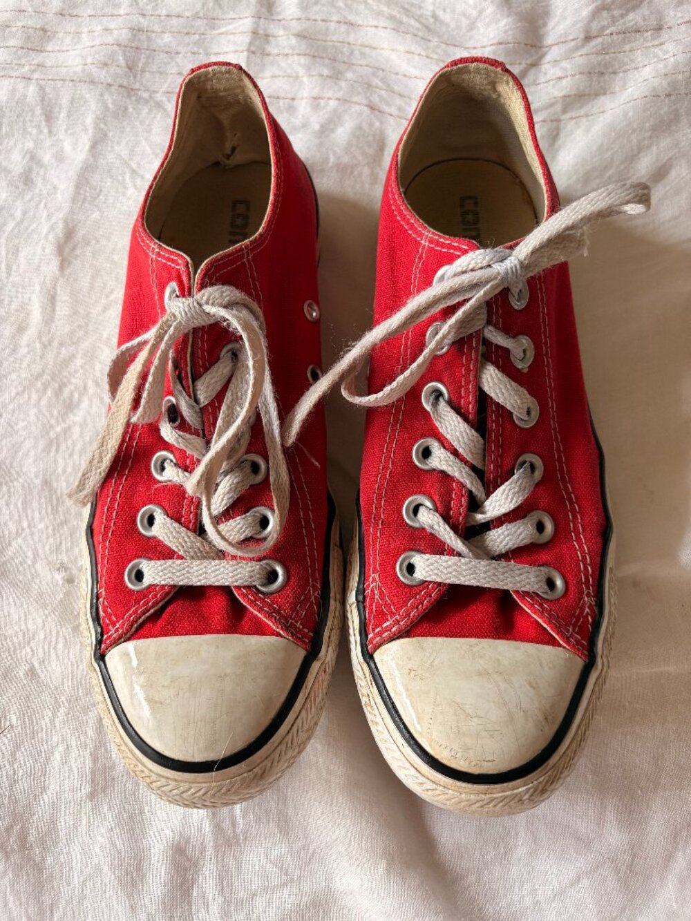 Red Converse All Stars Women Size 8